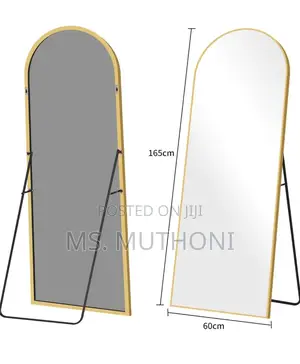 Big Arched Mirror Full Length Black, 160x60cm