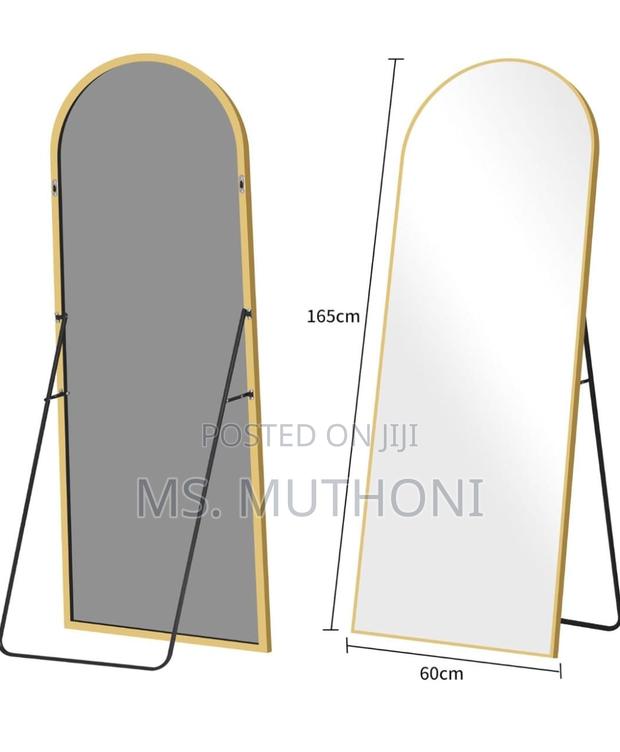 Big Arched Mirror Full Length Black, 160x60cm - thumbnail 3