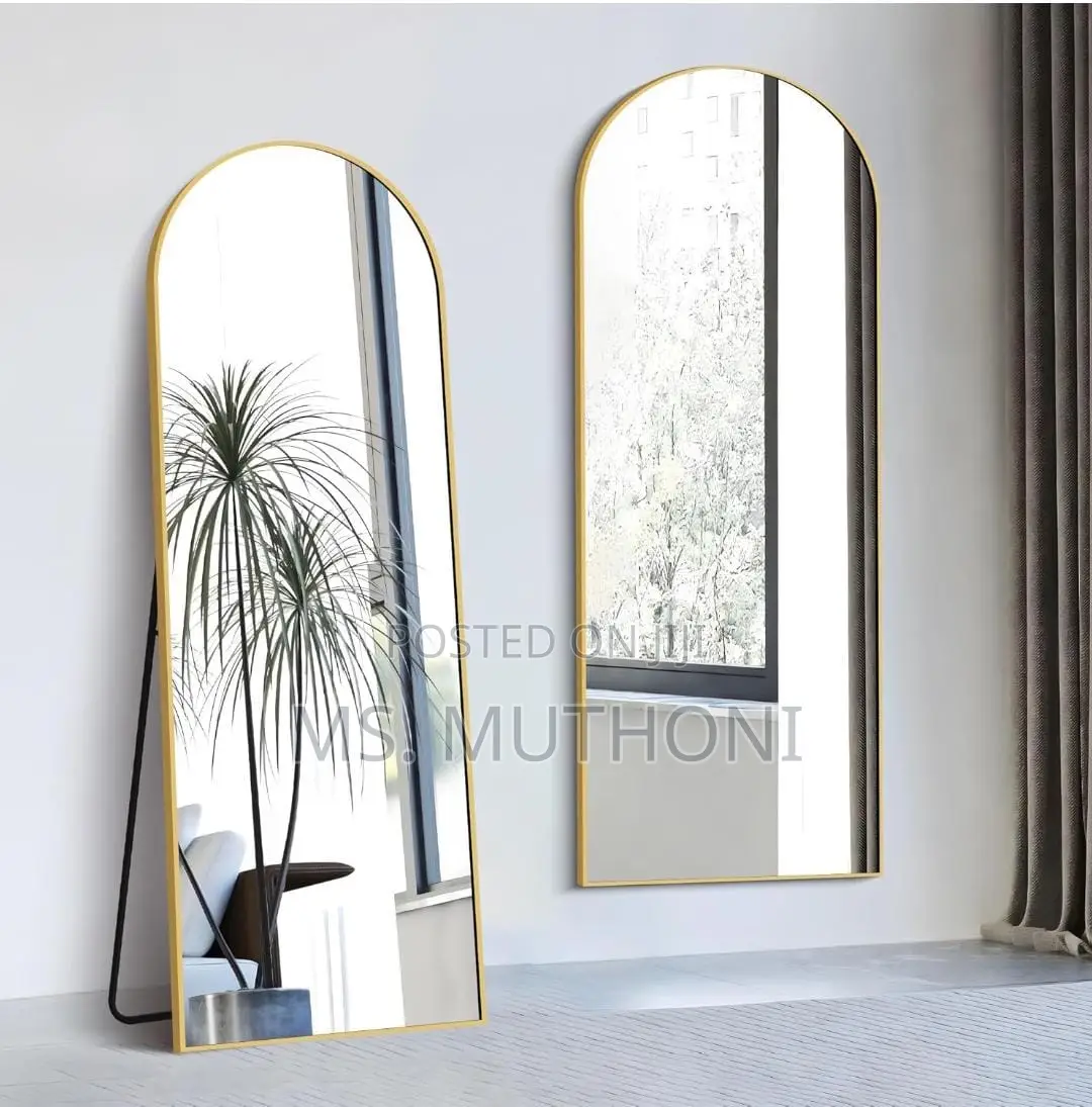 Big Arched Mirror Full Length Black, 160x60cm