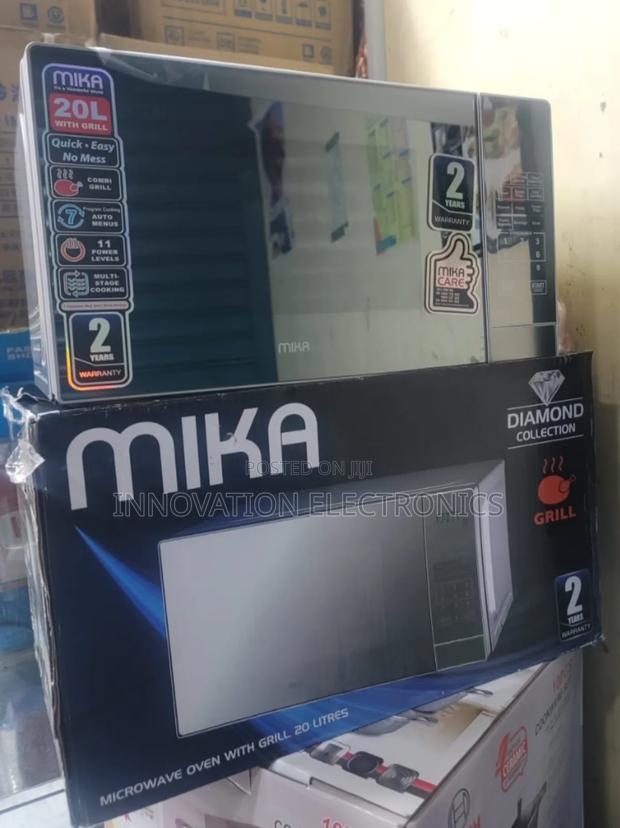 Mika Microwave Oven Grill 20ltr With 1000w Grill Silver - main view