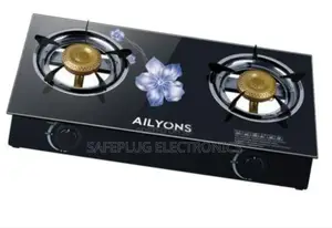 Ailyons 2 Burner - Glass-Top Gas Cooker Double Burner