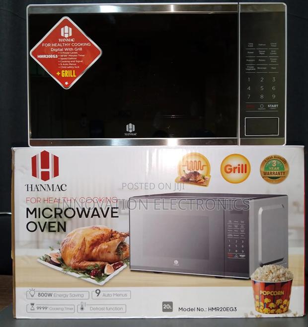 Silver Hanmac 20l Digital Plus Grill Microwave