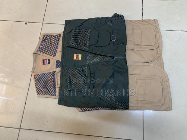 Dark Green And Beige Safari Jackets