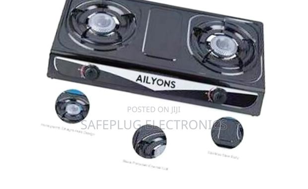 (Gs013-2) Ailyons Gas Cooker Stainless Steel - 2 Burner