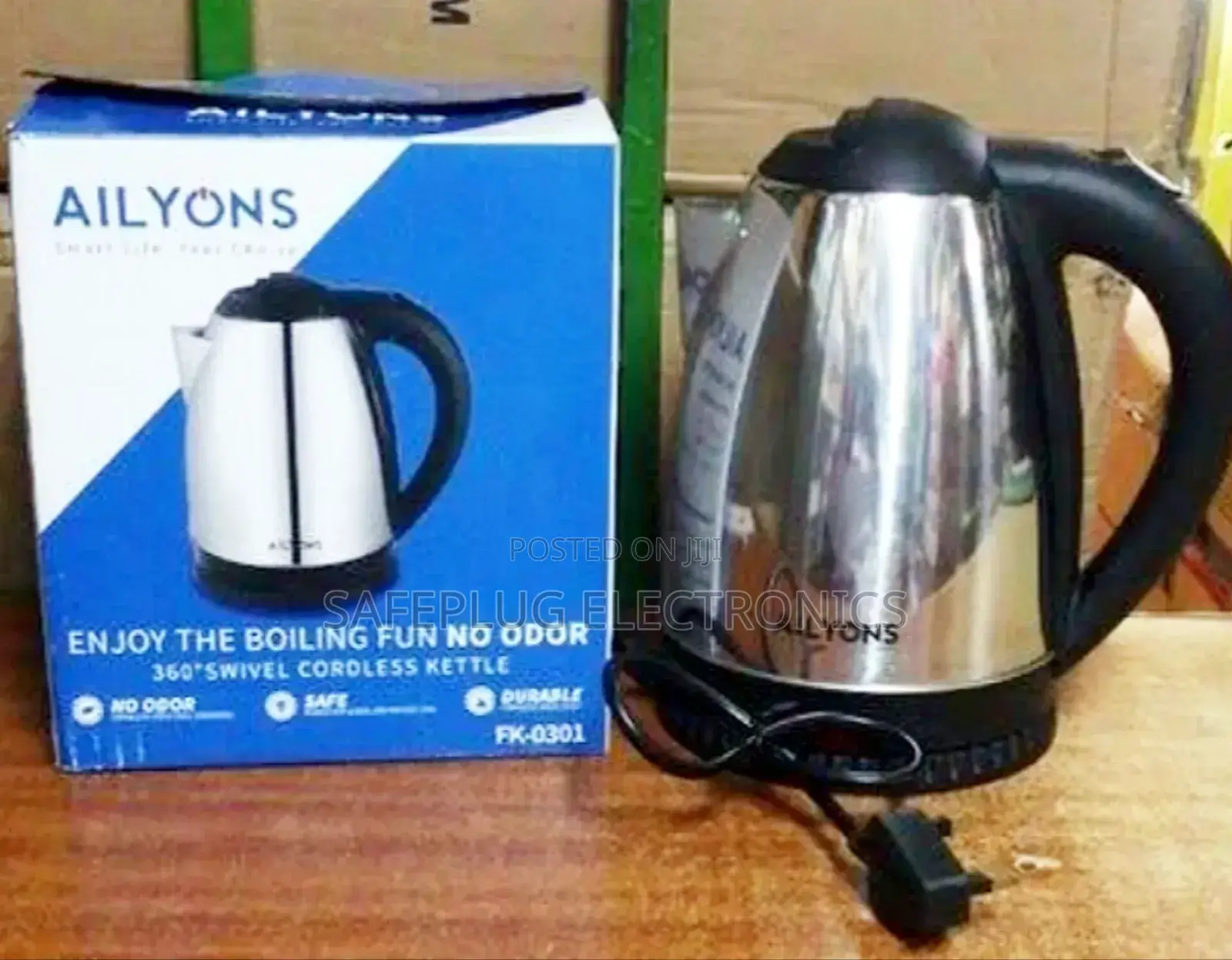 Ailyons 1.8 L Electric Kettle Water Heater Jug- Cordless