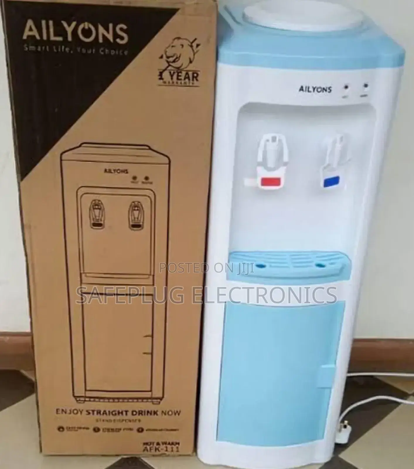 2 Taps - Ailyons Free Standing Water Dispenser - Hot Water