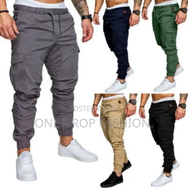 Grey/Black/Beige/Jungle Cargo Pants - main view
