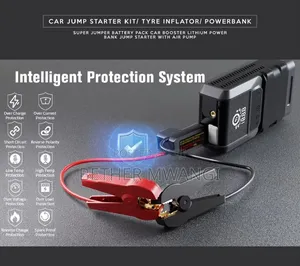 Car Jump Starter Kit With Tyre Inflator and Power Bank