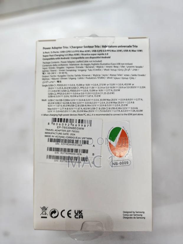 Samsung 45w Pd 2.0a Adapter Usb-C to C - thumbnail 3