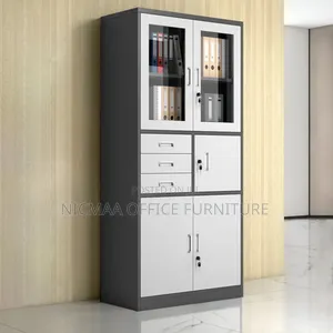 2-Door Metallic Filing Cabinet With Safe