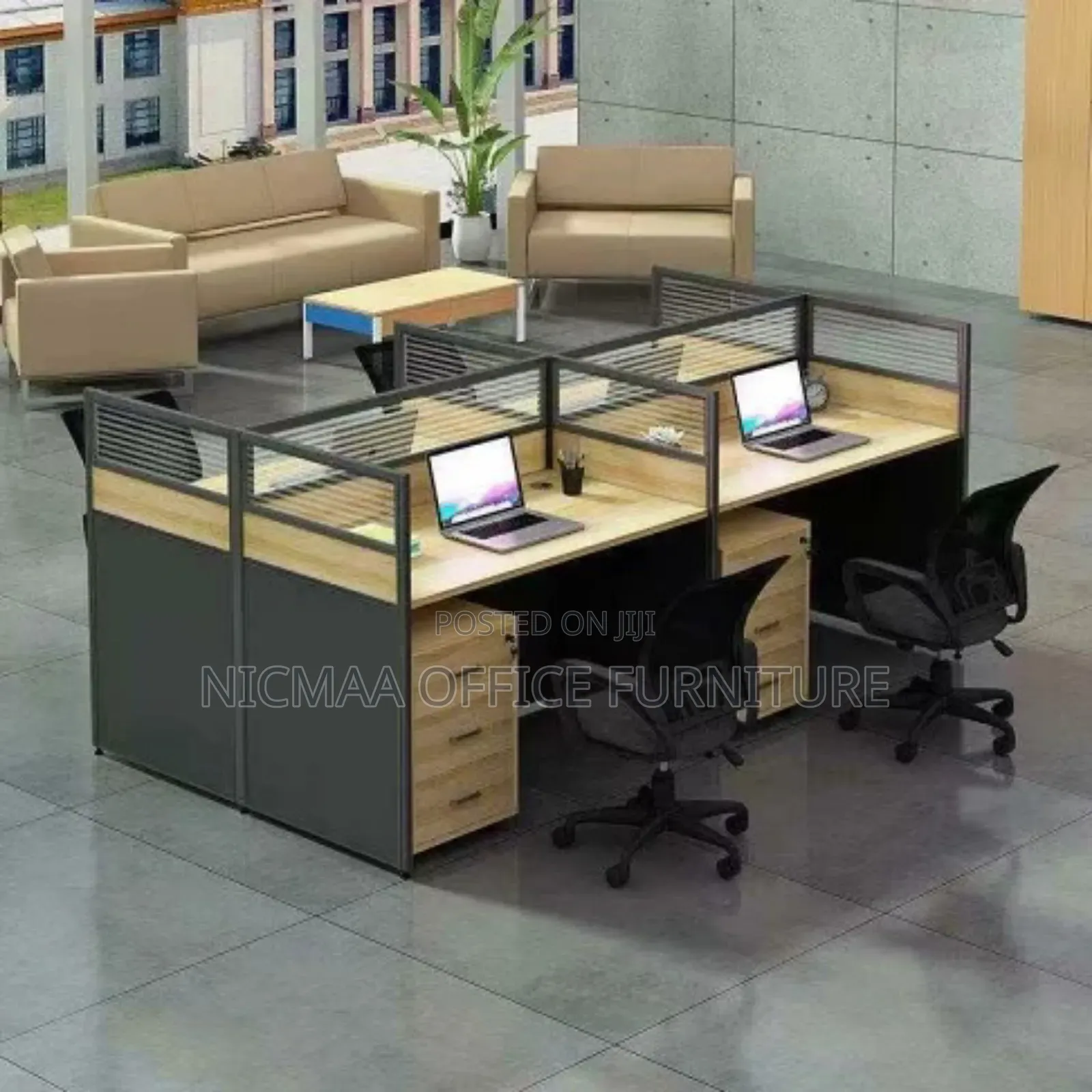 4-Way Office Workstation