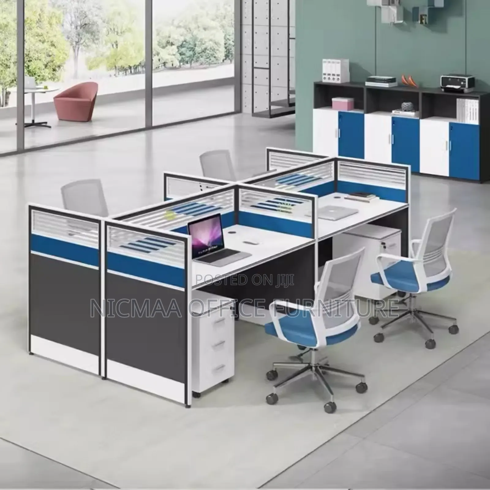 4-Way Office Workstation
