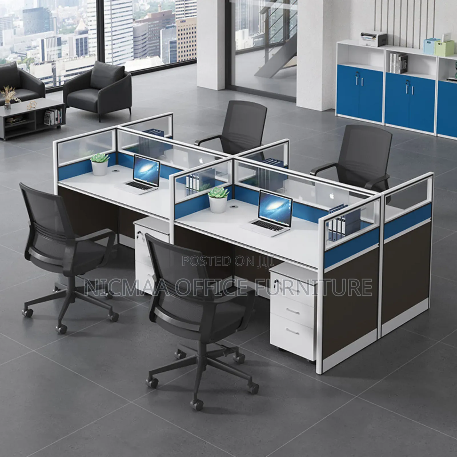 4-Way Office Workstation