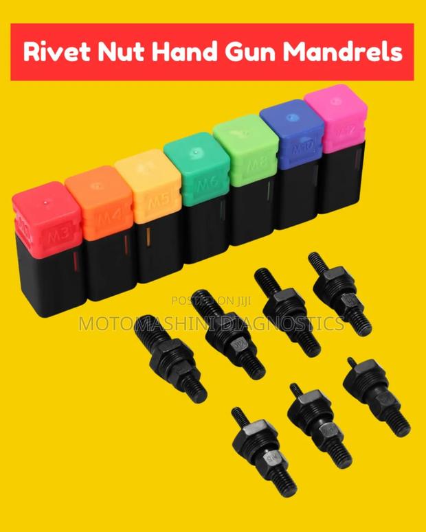 Mandrels for Rivet Nut Tool - main view