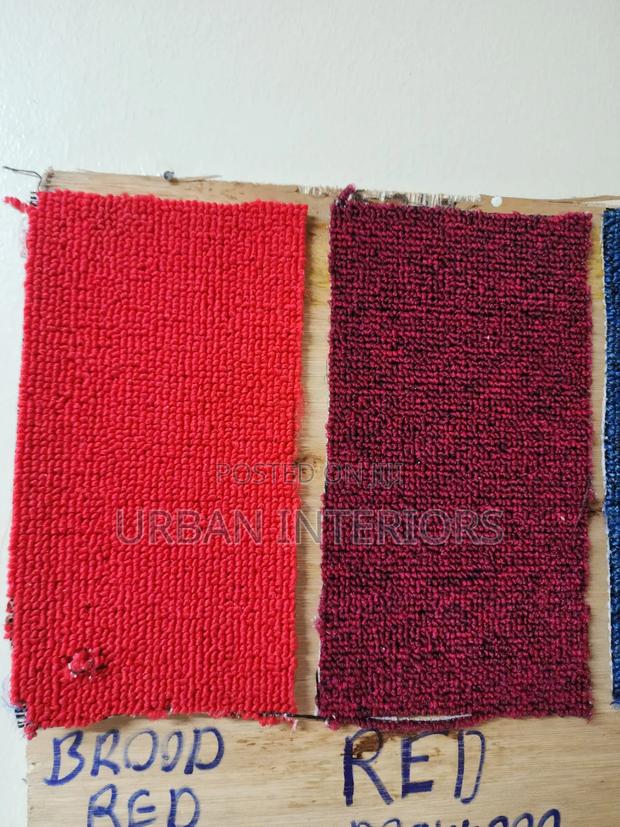 Wall to Wall Carpets.Delta Carpets. Red Maroon Comparison - main view