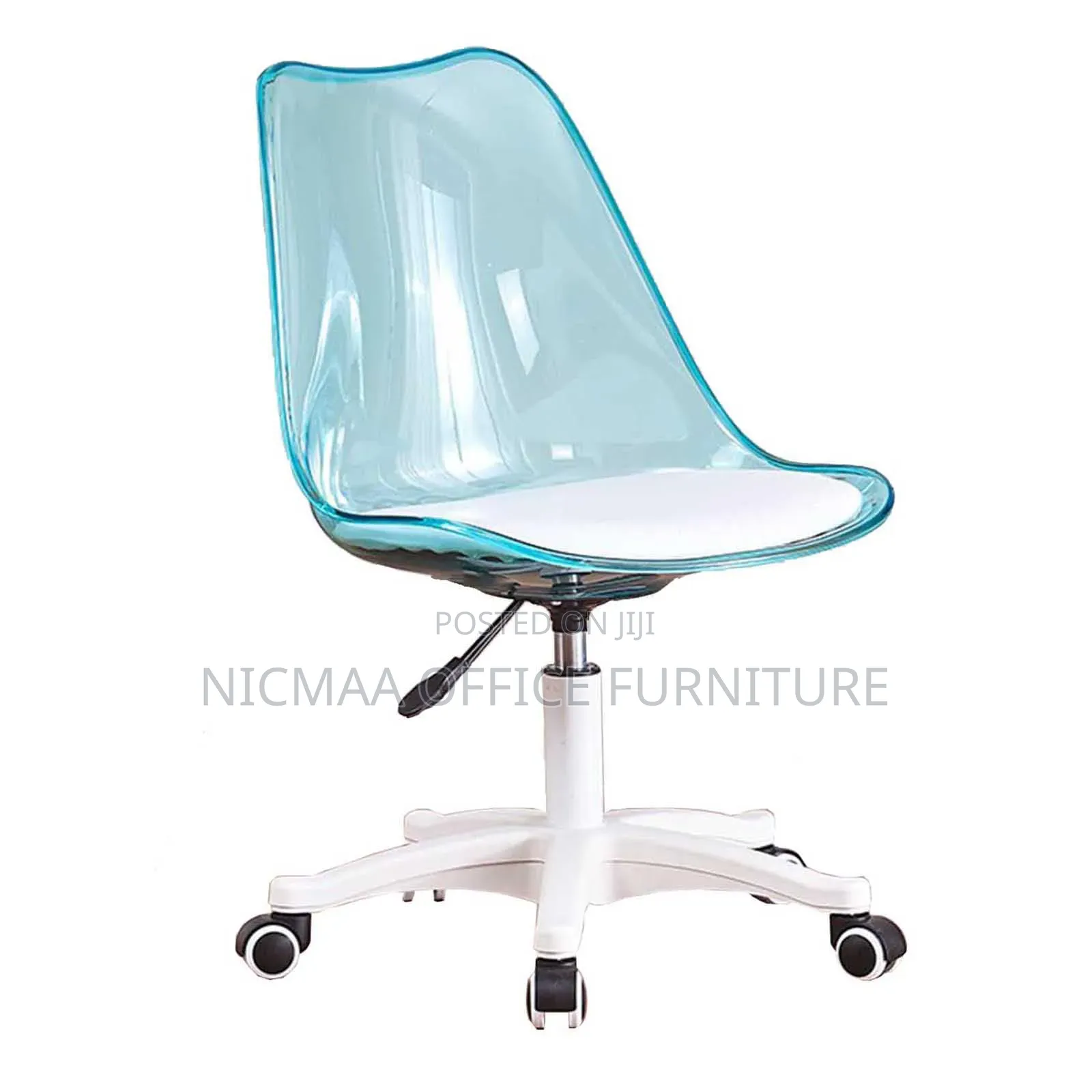 Blue Eames Office Seat (Padded)