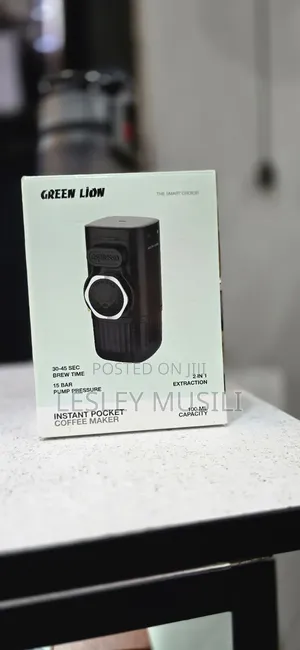 Green Lion Instant Pocket Coffee Maker 100ml - Black