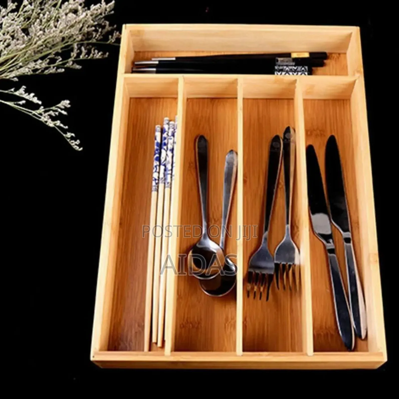 Multifunctional Expandable Bamboo Drawer Organiser
