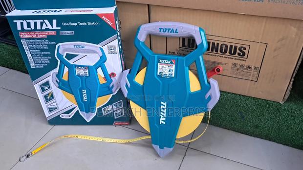 100m Total Fibreglass Measuring Tape