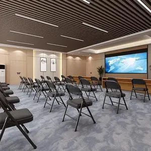 Office Chairs: Steel Amless Non-Swivel Foldable Chair