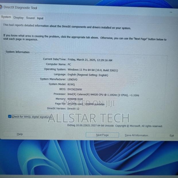 Laptop Lenovo Ideapad 3 4GB Intel Celeron HDD 1T - thumbnail 6