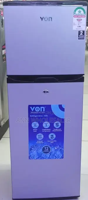 Von Vart-19dhs Capacity 138 Litres Double Door Fridge