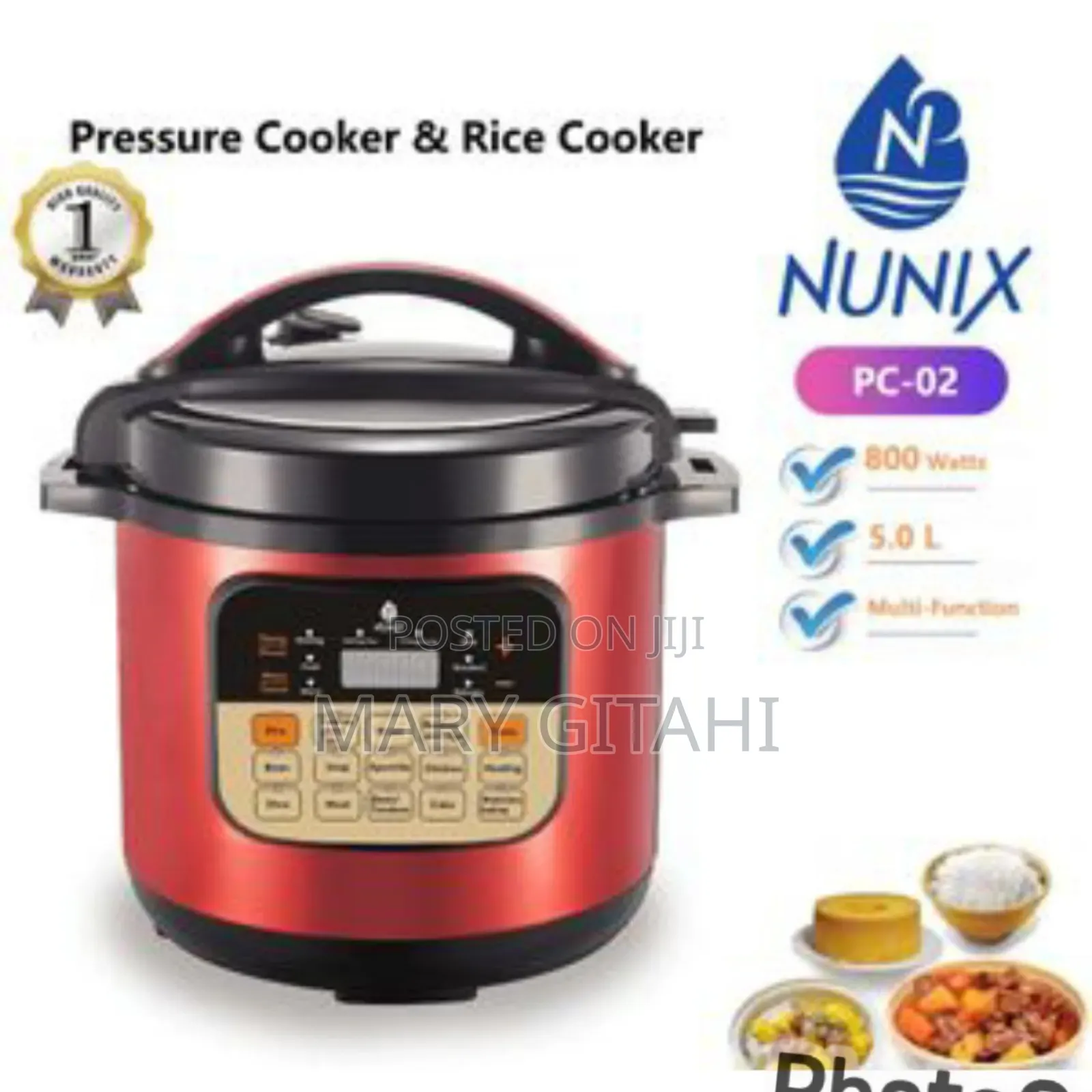 5litres Nunix Pressure Cooker