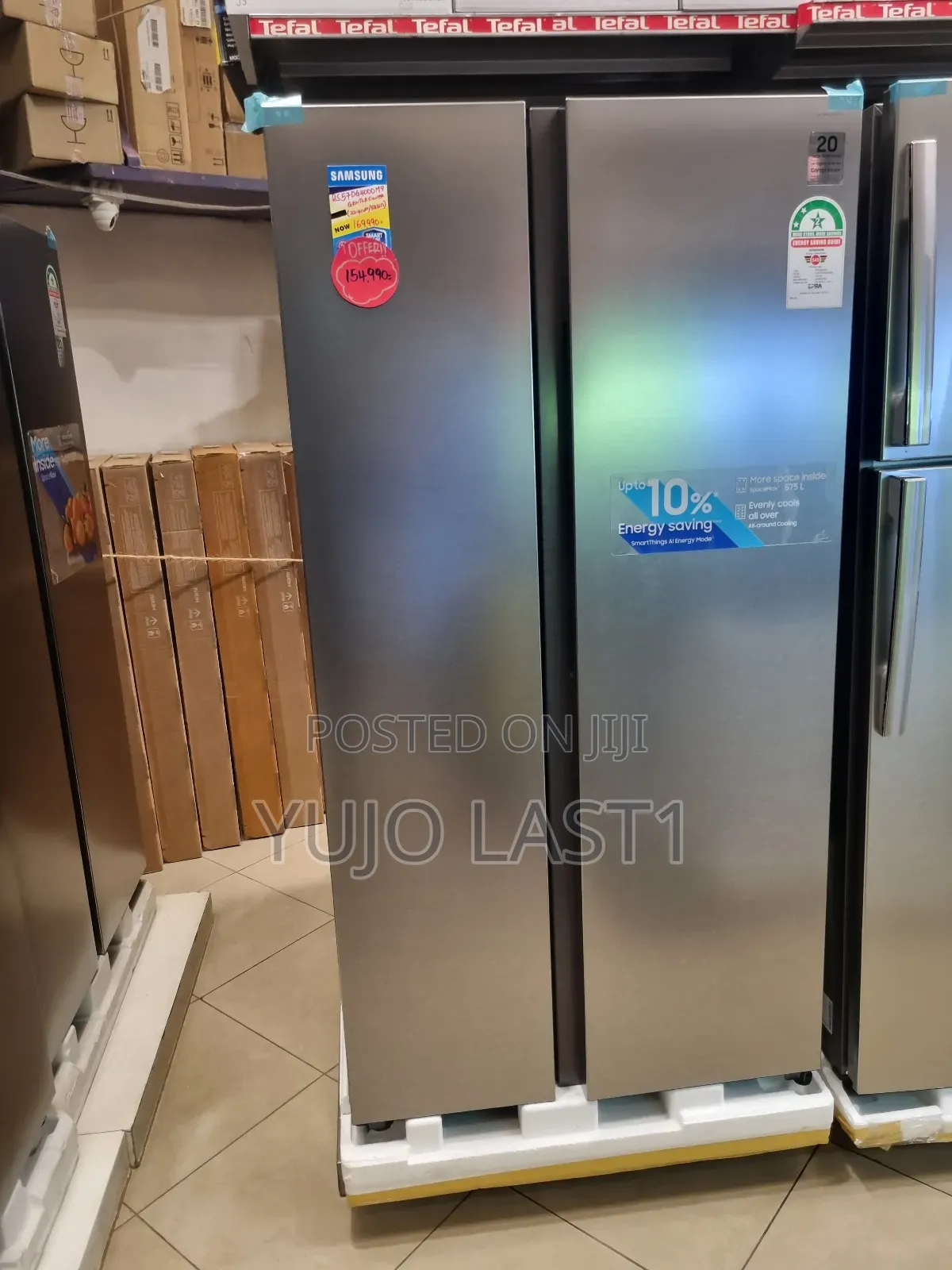Samsung Side by Side Refrigerator Rs57dg4000m9 583litres