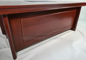 Office Tables:Mahogany Executive Office Desk With Pedestal