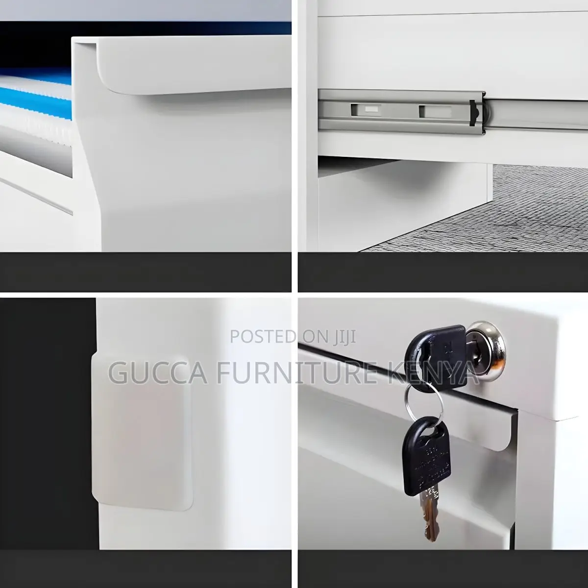 Cabinets: Deep Steel Frame Filing Cabinet With 4-Drawers