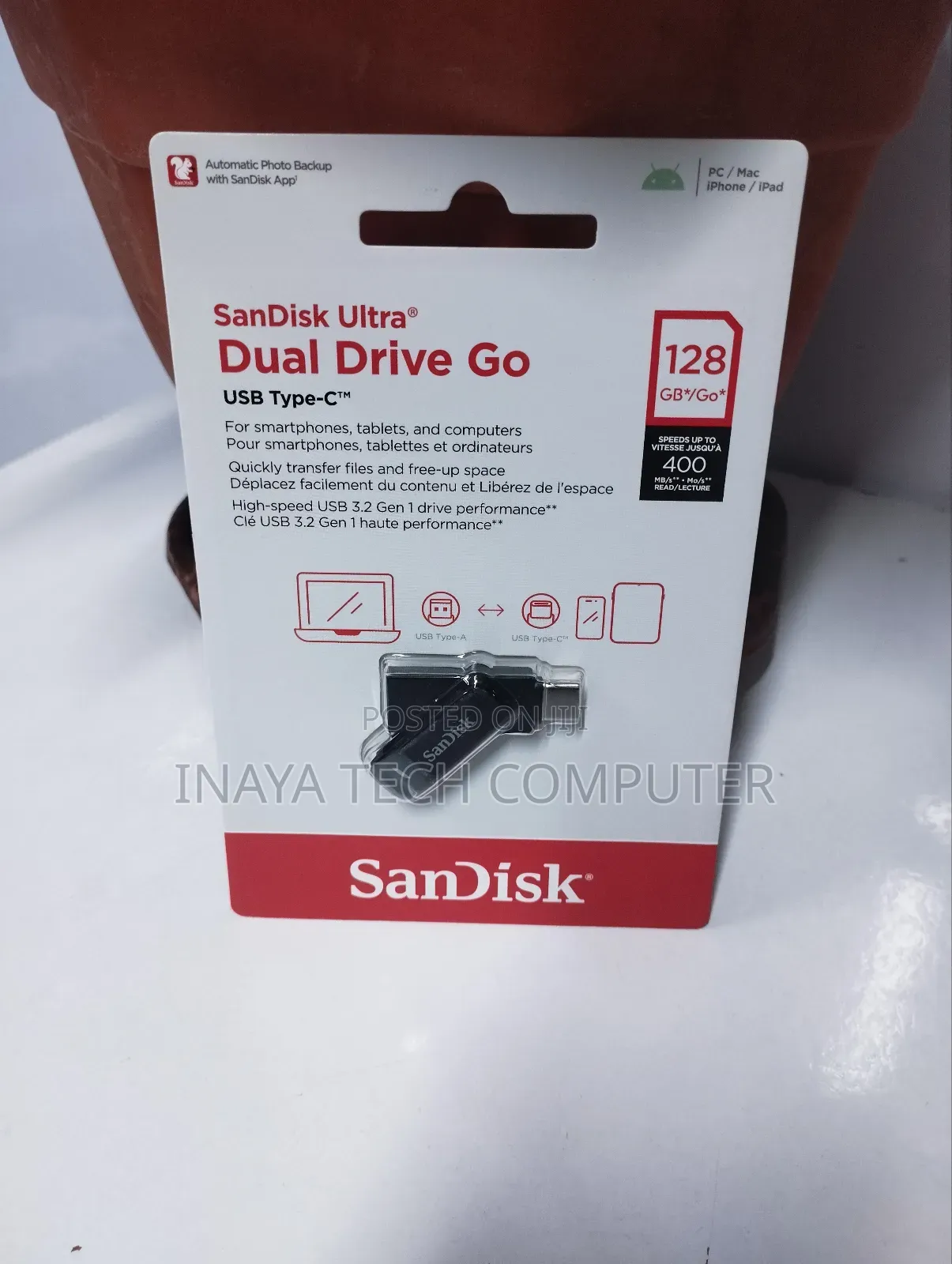 Sandisk Ultra 128gb Dual Drive Go - 2-in-1 Flash Drive
