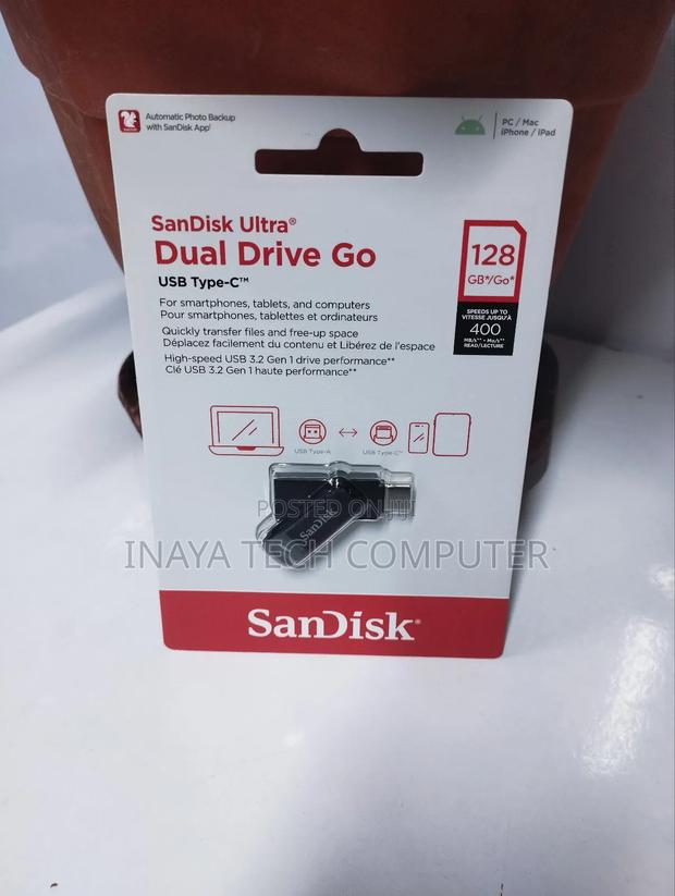 Sandisk Ultra 128gb Dual Drive Go - 2-in-1 Flash Drive