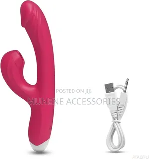 2in1 Rabbit Vibrator Rechargeable With Sucking Ability Dildo