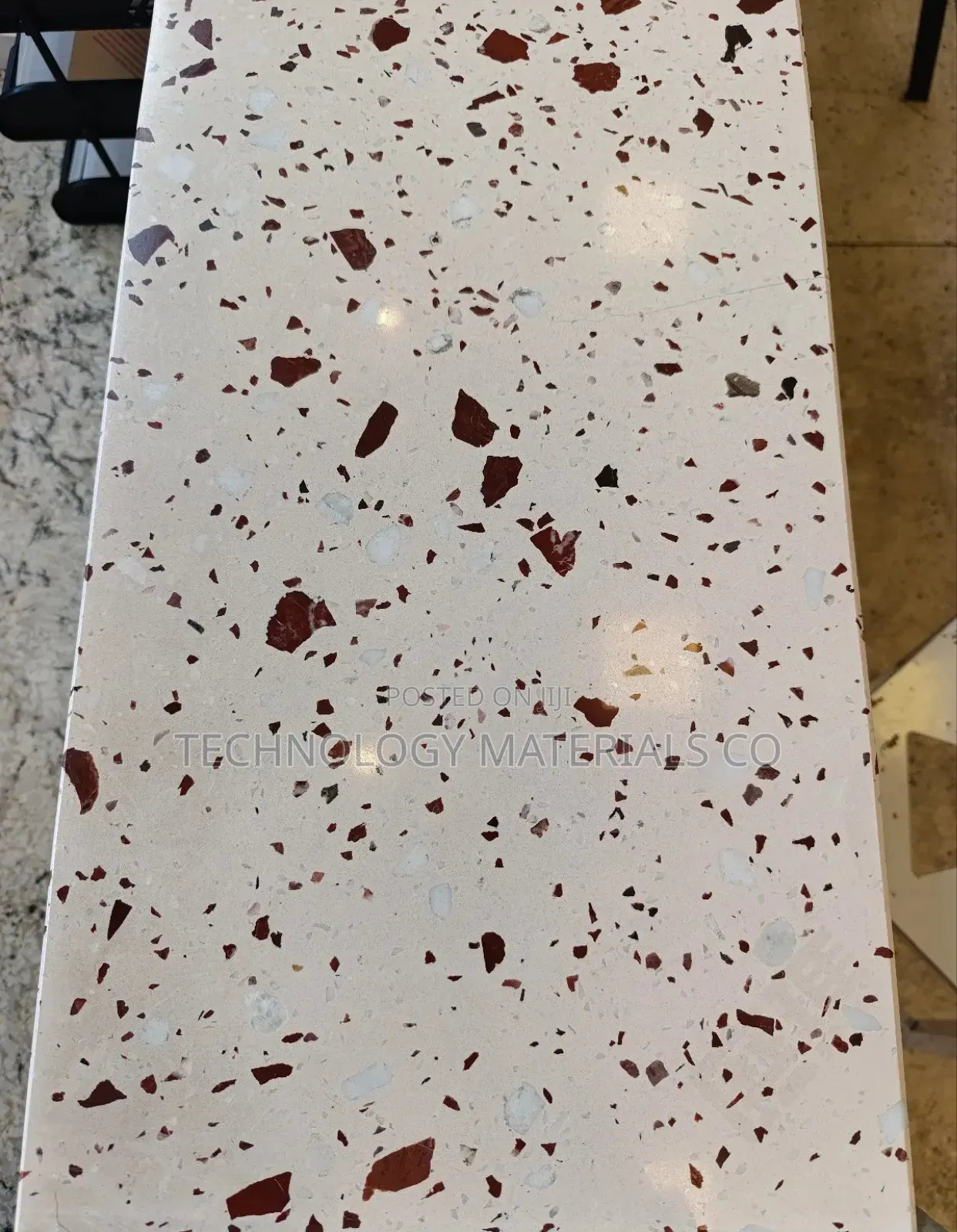 Warm Beige Terrazzo Slabs(2.4m * 1.6m)