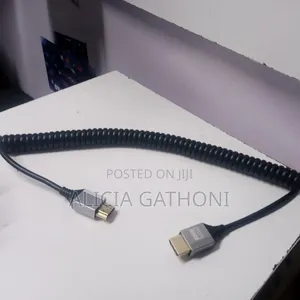 2m Spiral Hdmi to Hdmi Cable