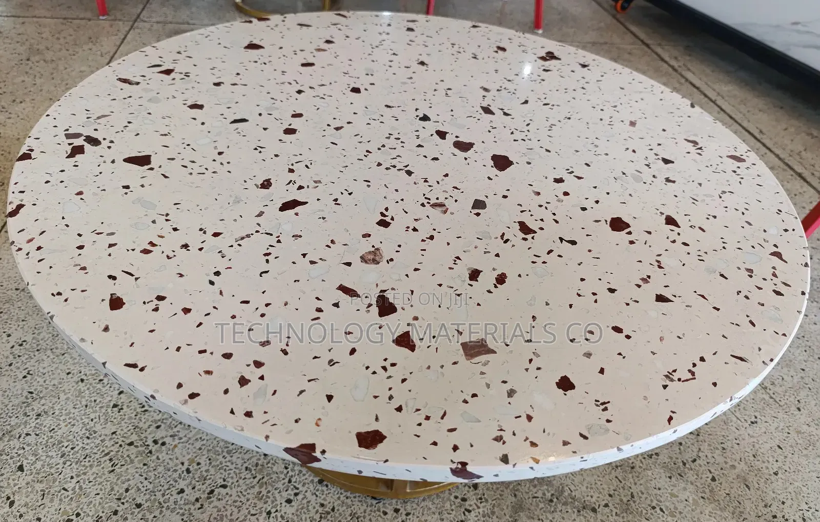 Warm Beige Terrazzo Slabs (2400mm * 1600mm)