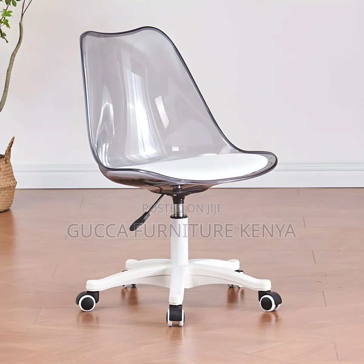 Home Chairs:Liftable and Rotating Office Stool With Backrest