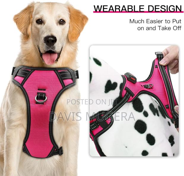 Durable Light Up Dog Harness Reflective Dog Harness - Large - main view