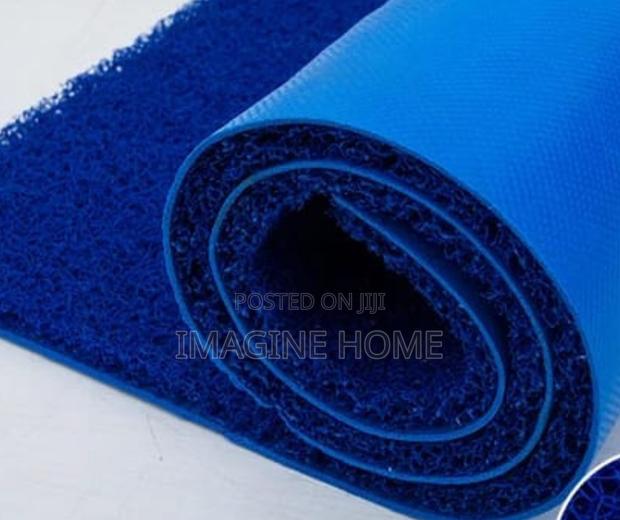 Beautiful Blue PVC Spaghetti Carpet