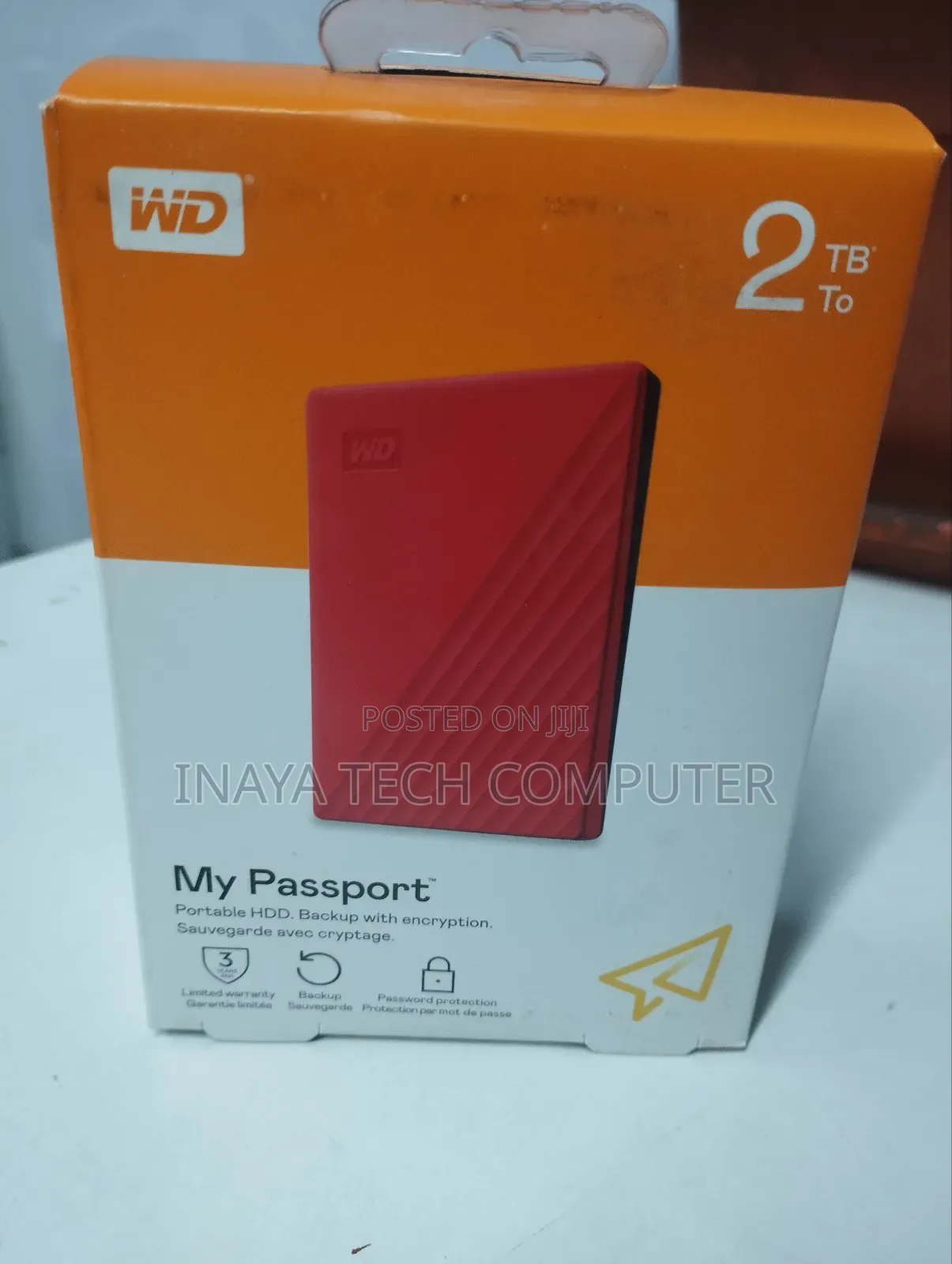 Wd 2tb My Passport, External Hard Drive