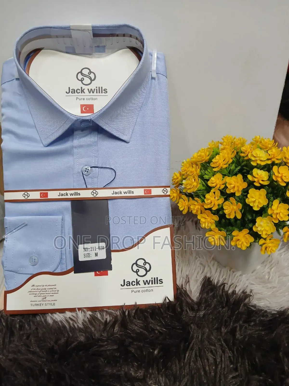 Skyblue/Black Dress Shirts