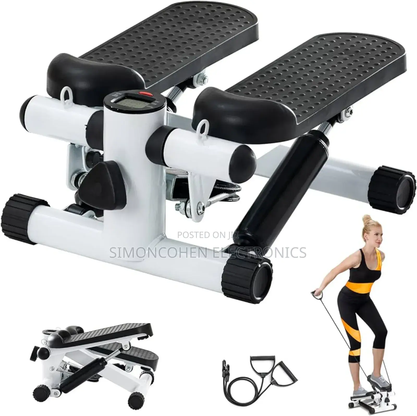 Mini Stepper With Resistant Bands