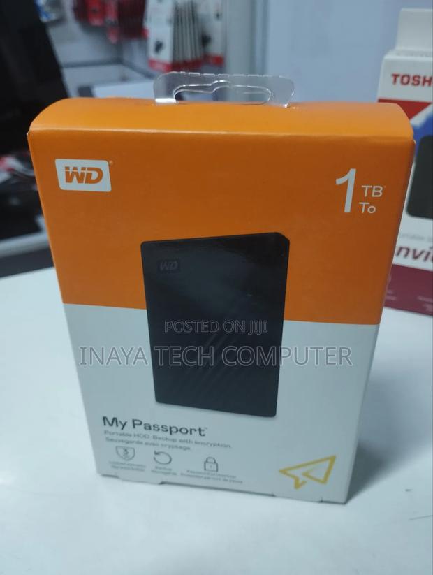 Wd 1tb My Passport Usb 3.2 External Hard Drive - main view