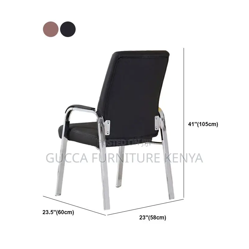 Office Chairs:Steel Framed Modern Executive Waiting Chair