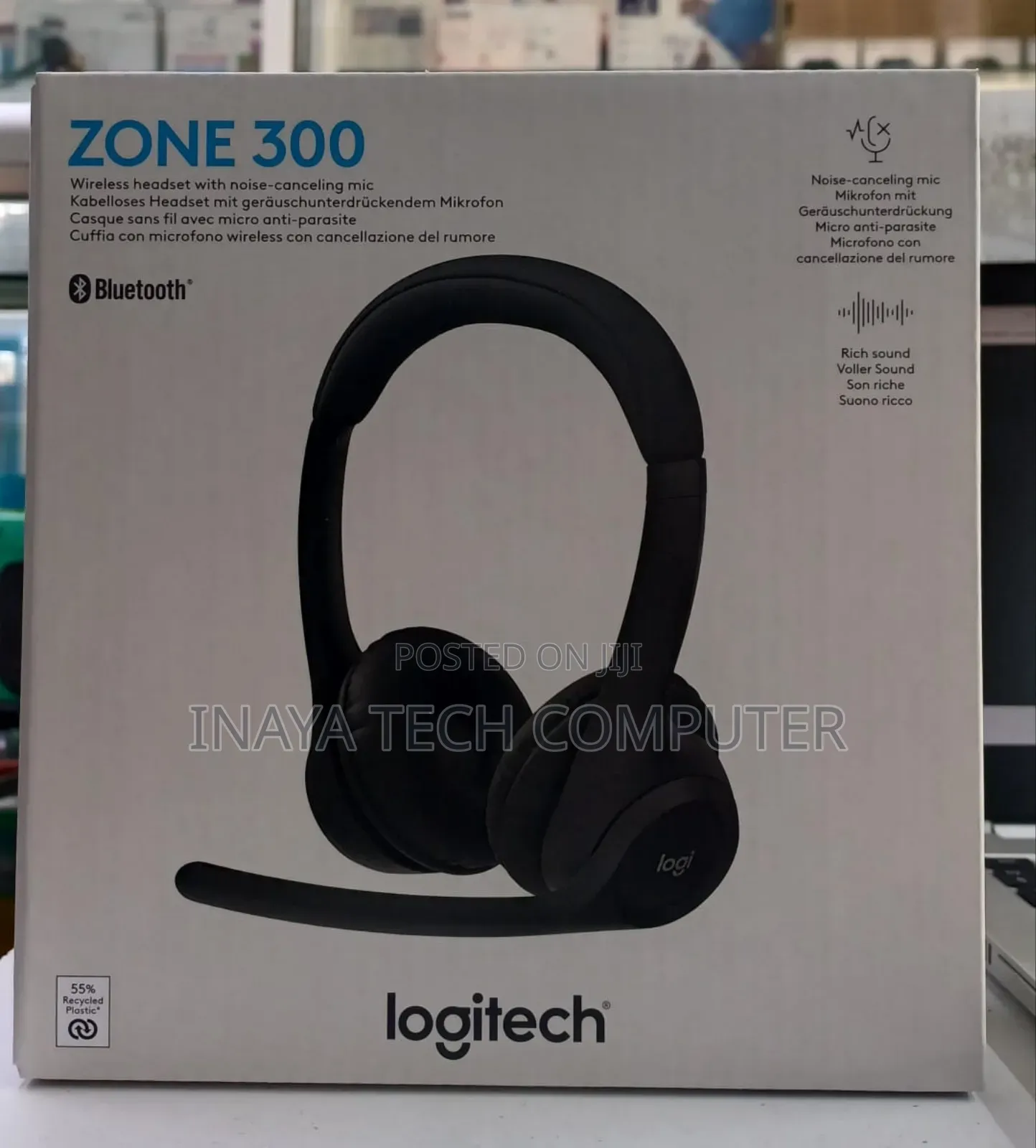 Logitech Zone 300 Wireless Bluetooth Headset - Black