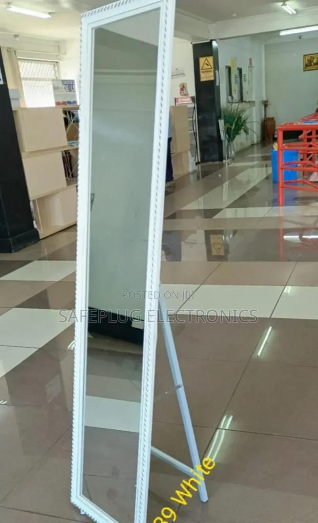White Dressing Mirror - Full Length With Back Stand - main view
