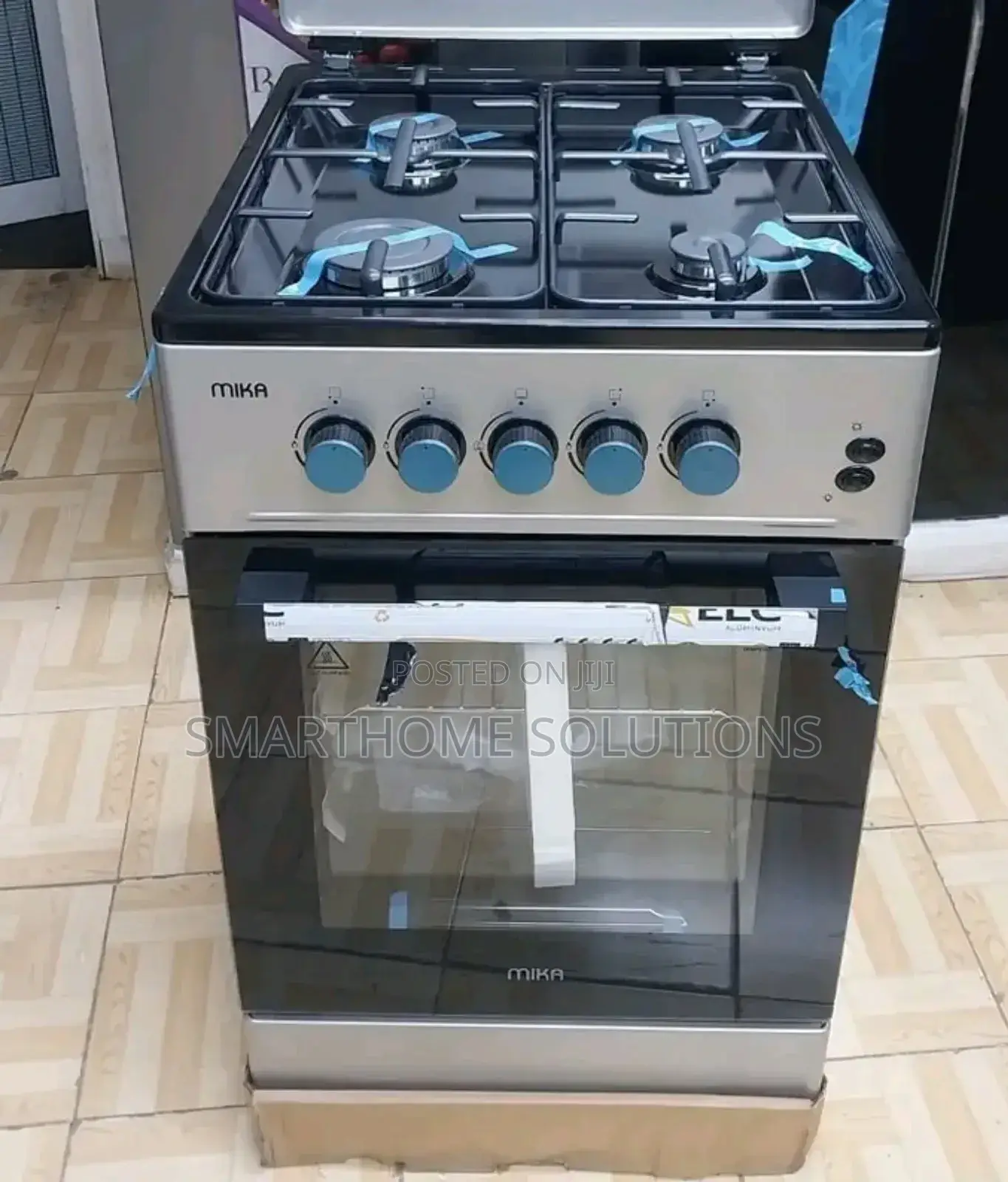 Mika 50 by 60 3gas+ 1electric Standing Cooker Mst5060p33ebl