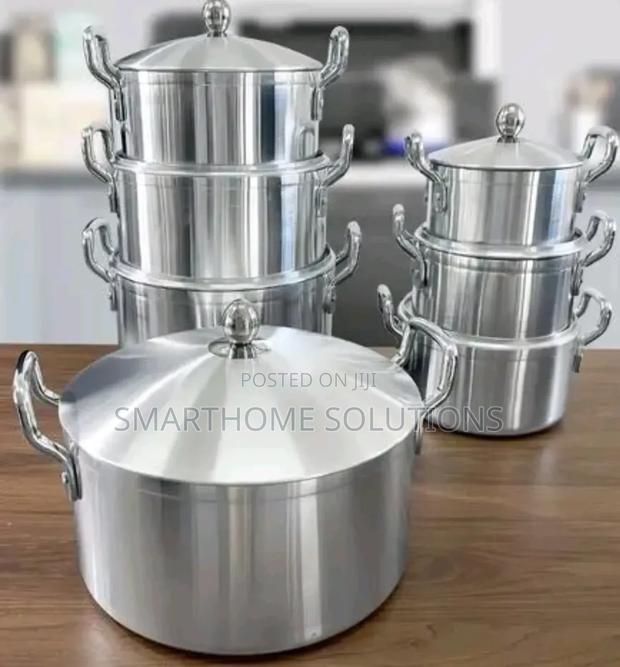 Tornado 14 Pieces Heavy Aluminium Stainless Pot Sufuria Set - main view