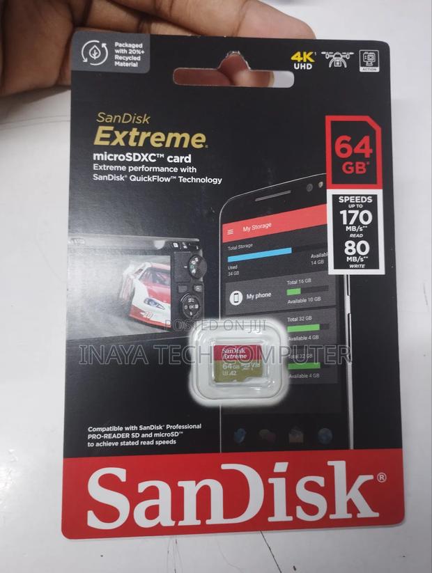 Sandisk Extreme Pro 64gb Microsdxc Without Adapter
