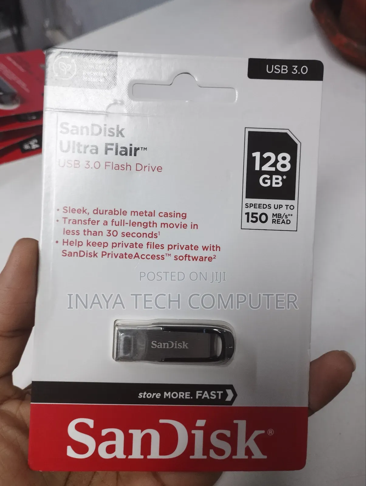Sandisk Ultra Flair 3.0 Usb Flash Drive 128gb